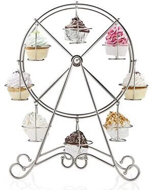 Charmed Ferris Wheel Cupcake Server 12” for 8 Standard Size Cupcakes 
New